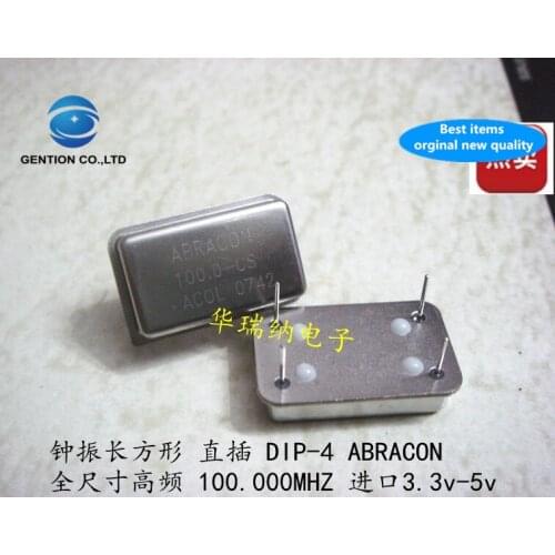 5pcs 100% new and orginal imported ABRACON ACOL 3.3V 100M 100MHZ 100.000MHZ active in-line crystal