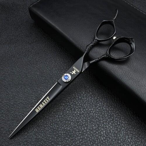 7 inch black rose cutting scissors Japanese hair scissors barber shop styling tools