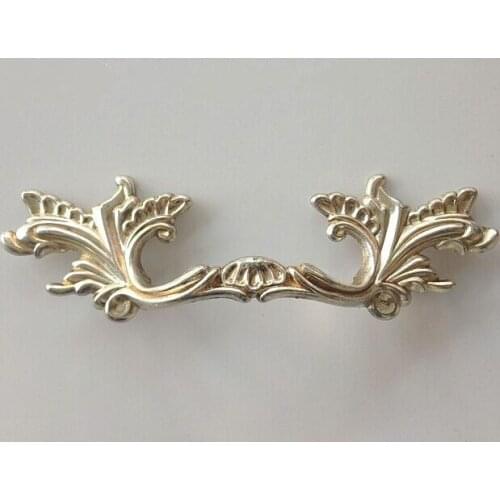 76mm antique distress silver furniture handle pull antique silver drawer kitchen cabinet dresser cupboard pulls handles knobs 3"