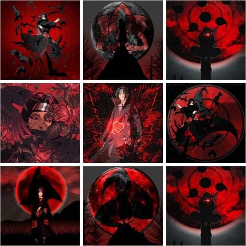 5d DIY Diamond Painting beautiful Itachi mangekyou Eyes picture Cross Stitch full diamond mosaic 3D embroidery Christmas Gift