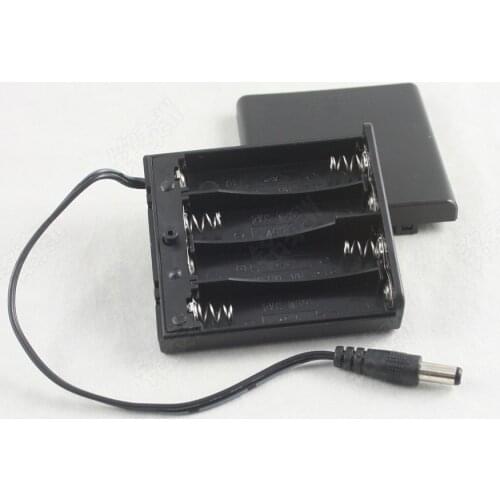 AA*4 band with lid switch dc head 2.1 * 5.5 AA*4 battery case with cover 6V