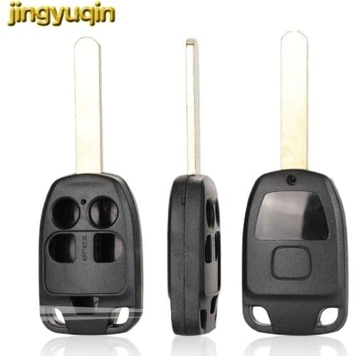 Jingyuqin Remote Car Key Shell fit For HONDA Odyssey Elysion Key Case Fob Replacement 5 Buttons