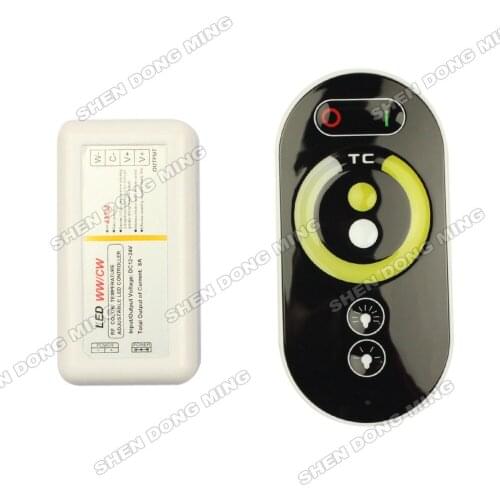 DC12-24V 8A RF Wireless LED Controller Touch Remote color temperature controller for LED Light +5pcs/lot Free Shipping