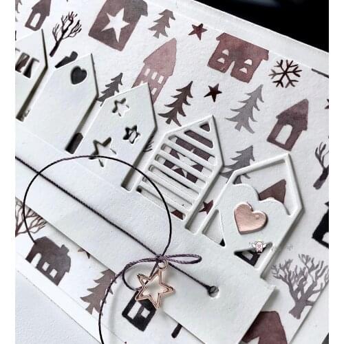 New House side strip edge Metal Cutting Dies Stencils DIY Scrapbooking Paper/photo Cards Embossing Dies