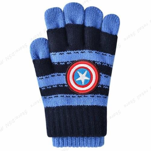 Disney Childrens Multifunction Gloves Winter Warm Boys Girls School Baby knitting Five Fingers Cute Gloves