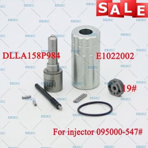 ERIKC 095000-5470 095000-5471 Injector Overhaul Repair Kits Nozzle DLLA158P984 Valve Plate, Pin, Sealing Ring for Isuzu N-Series