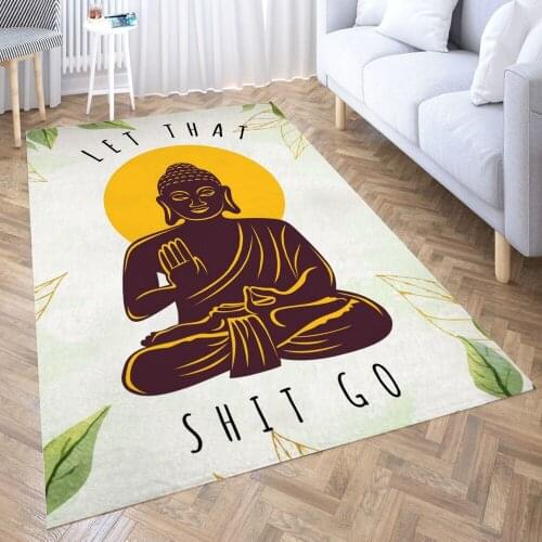 Let That Shit Go Carpet for Living Room 3D Anime Cartoon Rug Gamer Teen Room Bedside Lounge Rug Kids Children Floor Mats