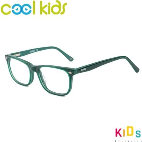 COOL KIDS Acetate Optical Glasses Frames Solid Color Boy girls Eye Prescription Glasses Frame Myopia Anti-blue Eyewear Frames