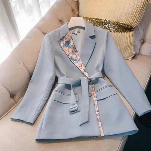 Acetate Satin Small Suit Jacket Women Thin Section 2021 Spring Summer New Korean Single Button Solid Casual Short Blazer aq362