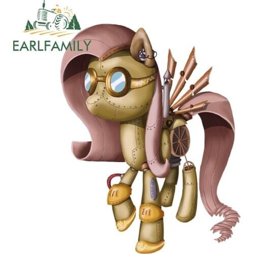 EARLFAMILY 13cm x 10.1cm for My Little Pony Funny Car Stickers Cartoon Decal Creativite Motorcycle Windshield Sunscreen Decor