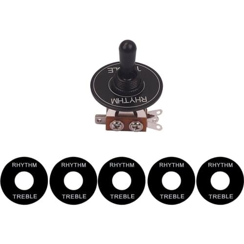 1 Set Pickup Selector Switch W/ Washers Rings for Electric Guitar