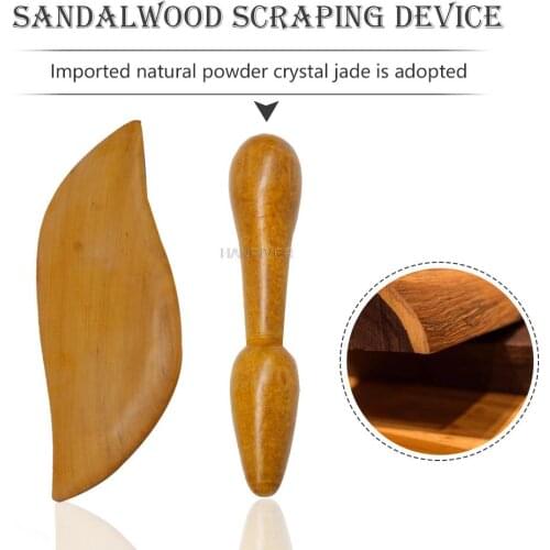 Natural Wood Body Guasha Massager Board Traditional Manual Scraper Massage Plate Gua Sha SPA Therapy Relaxation Health Care