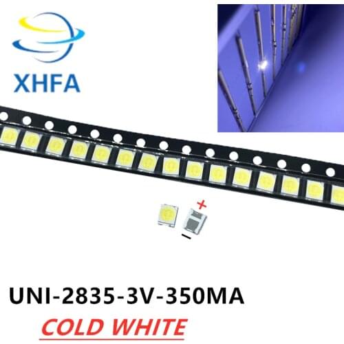 UNI LED Backlight High Power LED 1W 3V 1210 3528 2835 Cool white LCD Backlight for TV TV Application MSL-628KSW 100PCS