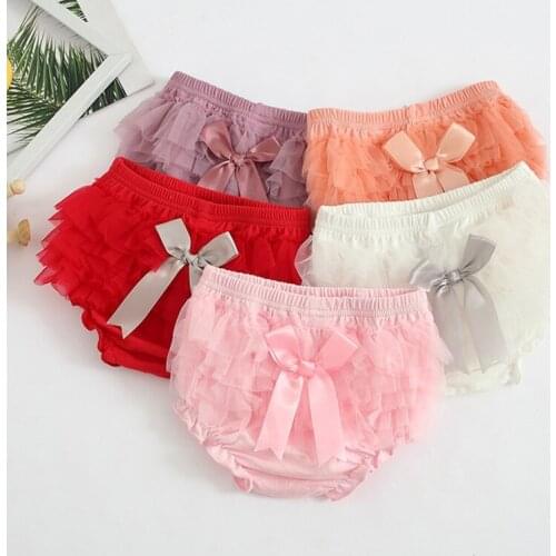 Baby Girls Tulle Diaper Covers Newborn Baby First Cake Smash Birthday Party Bloomers Tutu Princess Bow Infant Girls Photoshots