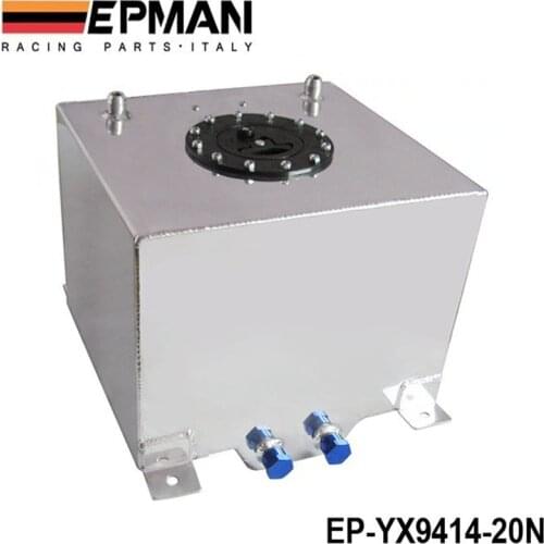 Universal 20 Litre Fuel Surge Tank Swirl Pot System Alloy Aluminum EP-YX9414-20N
