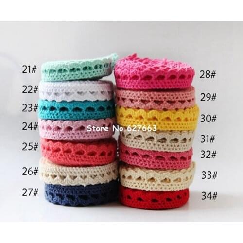 100% crochet cotton lace trim,fabric furnishing warp knitting, bag, DIY,dress,scrapbooking
