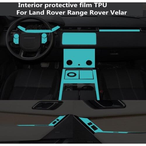 Central control protective film TPU transparent film automatic repair interior modification For Land Rover Range Rover Velar