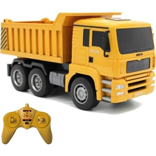 1/18 2.4G 6CH for Hui Na remote control dump truck children charging toy car