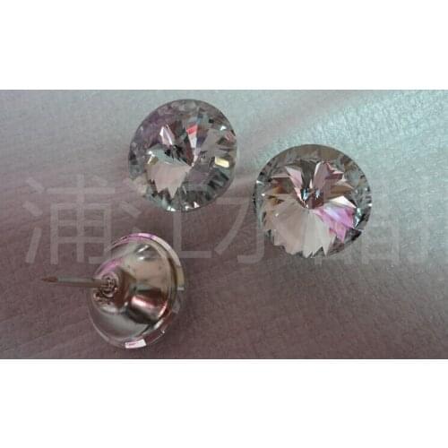 10pcs 30mm New Fashion Furniture Bedroom Wall Decor Sofa Headboard Buttons Nails Crystal Upholstery Decorative