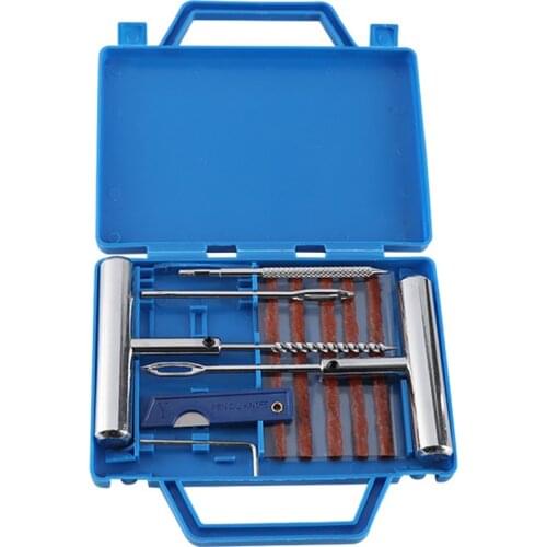 11pcs Tire Fitting Car Tool Kit Car Van Motorcycle Bike Emergency Heavy Duty Tubeless Tire Puncture Professional Repair Tools