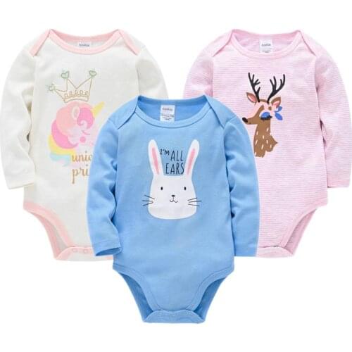 2021 Autumn Newborn Baby Girl Jumpsuit 100% Cotton Infant Bodysuits Onesie Clothing Summer Baby Girls Boys Clothes Roupa de
