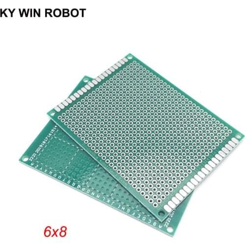 5pcs 6x8cm 60x80 mm Single Side Prototype PCB Universal Printed Circuit Board Protoboard For Arduino