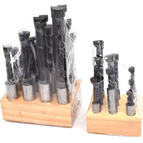 9Pcs Durable Hard Alloy Shank Boring Bar Set Carbide Tipped Bars 12Mm Kit For 2 Inch 50Mm Boring Head For Lathe Milling