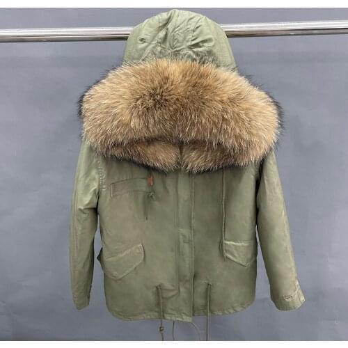 Женские парки с натуральным мехом Fauzimen China At AliExpress