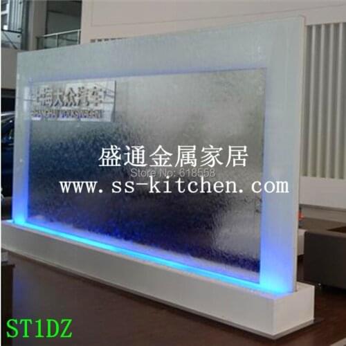 Customized coffee house or hotel lobby or office hall water curtain wall water screen/decorative background wall/water wall