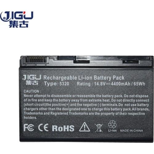 JIGU Grape32 New 8Cell Laptop Battery 23.TCZV1.004 AK.008BT.054 BT.00803.022 BT.00804.019 BT.00807.013 GRAPE34 TM00742 For Acer