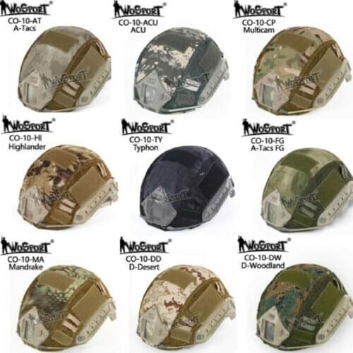 Camo Tactical Airsoft Paintball Helmet Cover Envelope For FAST MH/PJ Helmet