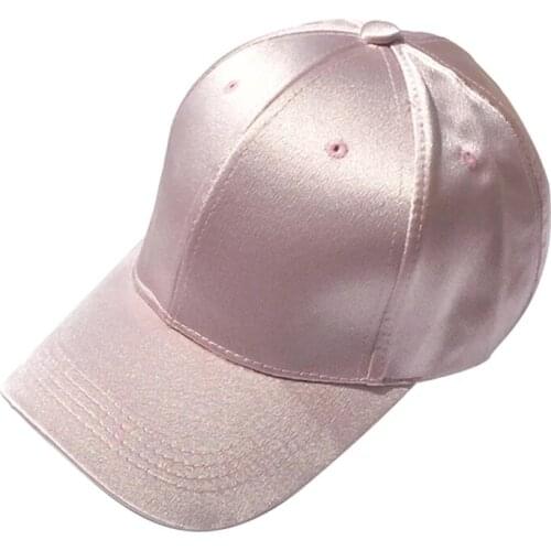 Women Men Satin Baseball Cap Hats Adjustable Snapback Casquette Gorras Casual Sport Hip Hop Summer Hats Visor Silk cloth