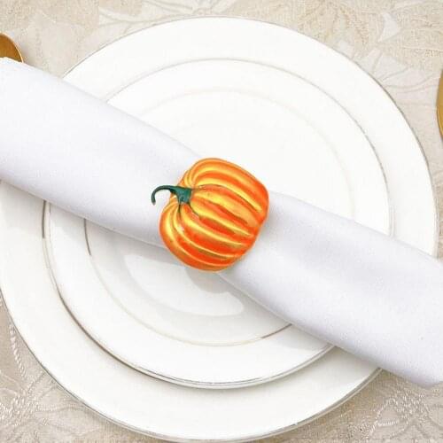 Napkin Ring 6Pcs/Set Attractive Exquisite Festive Touch Hard to Fade Napkin Clip Wide Application for Decoration