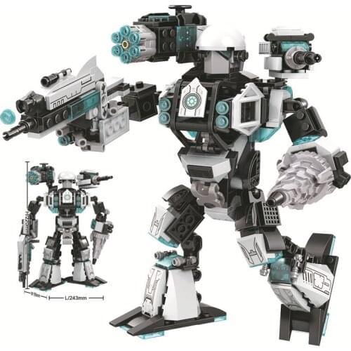 490PCS Dinosaur Mecha War Model Robot Building Blocks Creative Figure Model Bricks DIY Toys for Children Gifts