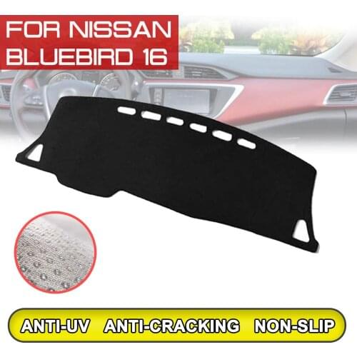 For Nissan Bluebird 2016 Car Dashboard Mat Anti-dirty Non-slip Dash Cover Mat UV Protection Shade