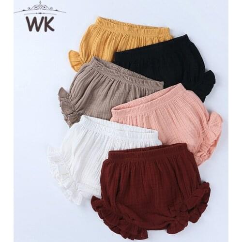 Baby Girls Boy Summer Shorts Linen Cotton Kids Outfits Children Clothing Newborn Comfortable Toddler PP Pants Infant 0-24M CP245