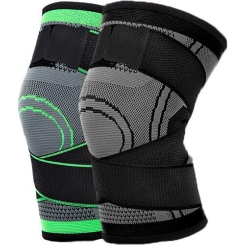 NEW Knitting Knee Pad Sports Compressive Knee Protector Antislip Running Leg Sleeve for Summer Outdoor Climbing