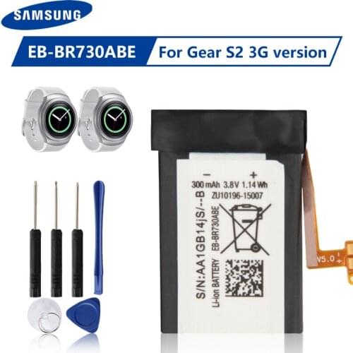 Original Samsung Battery EB-BR730ABE for Samsung Gear S2 3G R730 SM-R730A SM-R730V SM-R735V SM-R600 SM-R730S SM-R730T SM-R735T