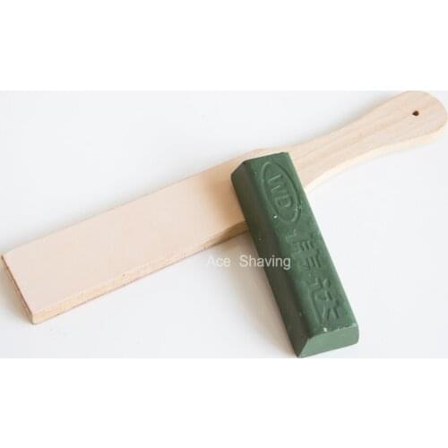 Barber Razor Polishing Wax Blade Sharpening Leather Plate Kitchen Knife Mens Beard Shaving Kits