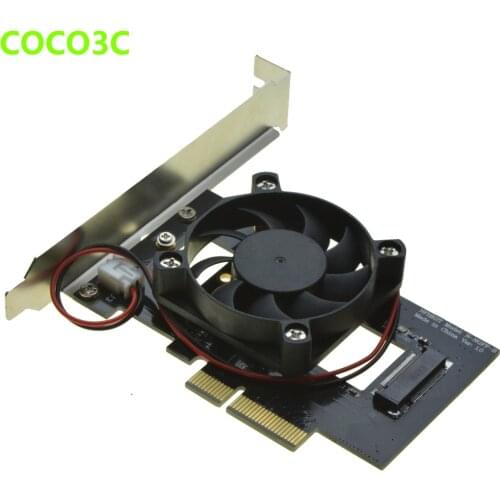 PCI-e 4x to M Key NGFF SSD Adapter for SAMSUNG 950 PRO XP941 PM951 M.2 PCIe 3.0 SSD Desktop Ultra Speed Predator Fan Cooler Kit