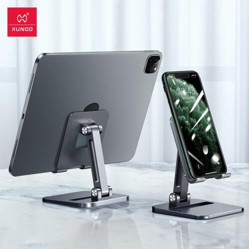 For Huawei Matepad Tablet Stand Holder Xundd Adjustable Foldable Metal Phone Mount Holder for iPhone 12 Pro Drop Shipping