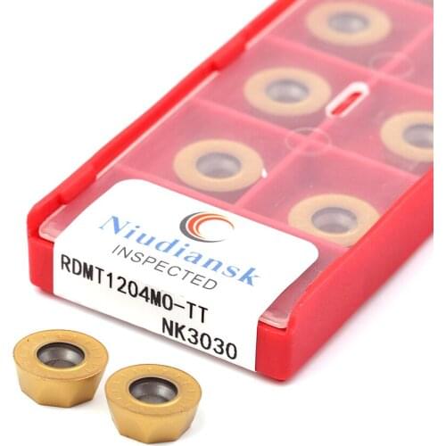 RDMT1003MO-TT RDMT1204MO-TT NK3030 Round carbide inserts CNC tool lathe tool Milling inserts suitable for processing steel parts