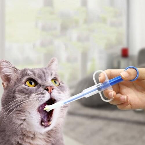 Pet Dog Cat Food Syringe Tablet Pill Gun Piller Push Dispenser Medicine Water Milk Vitamins Syringe Pet Animal Tube Feeder Tool