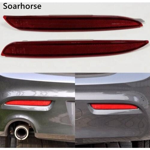 Soarhorse 1 Pair For mazda 3 2008-2013 Car Rear bumper light Reflector Warning Lamp BFF4-51-5L0AF BFF4-51-5M0AF