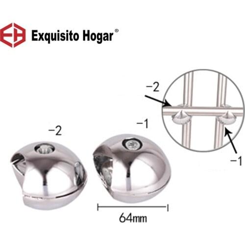 25mm Stainless Steel Pipe Connector Fixed Parts Landing Airing Rack Pipe Fittings Rod Round Pipe Rack Joint Hardware