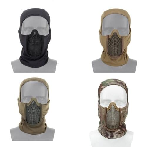 Stencil polyester Solid color Breathable Military fan tactical headgear CS high stretch fabric Moisture wicking Lightweight mask