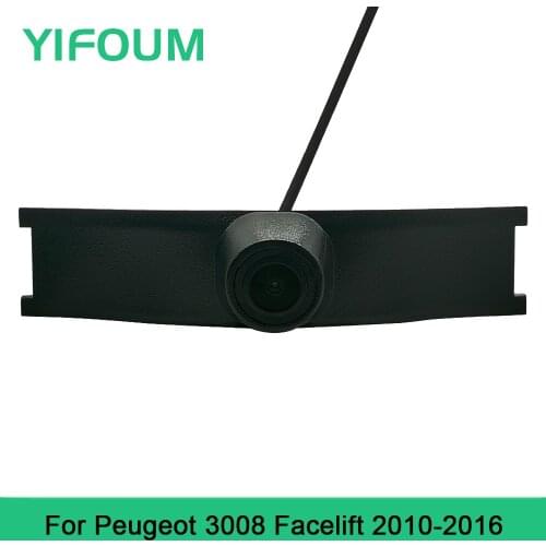 YIFOUM HD CCD Car Front View Parking Night Vision Positive Waterproof Logo Camera For Peugeot 3008 Facelift 2010 2011-2015 2016