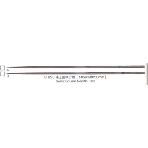 Jewellery making 140mm Vallorbe square needle files 2pcs