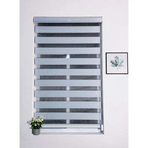 Customized Size Window Blinds Blackout Zebra Blinds Double Roller Shades for Home Decoration