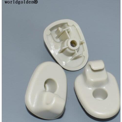 Worldgolden 100pcs plastic clip ABS Coffee Sun Visor Retainer for GM for bmw